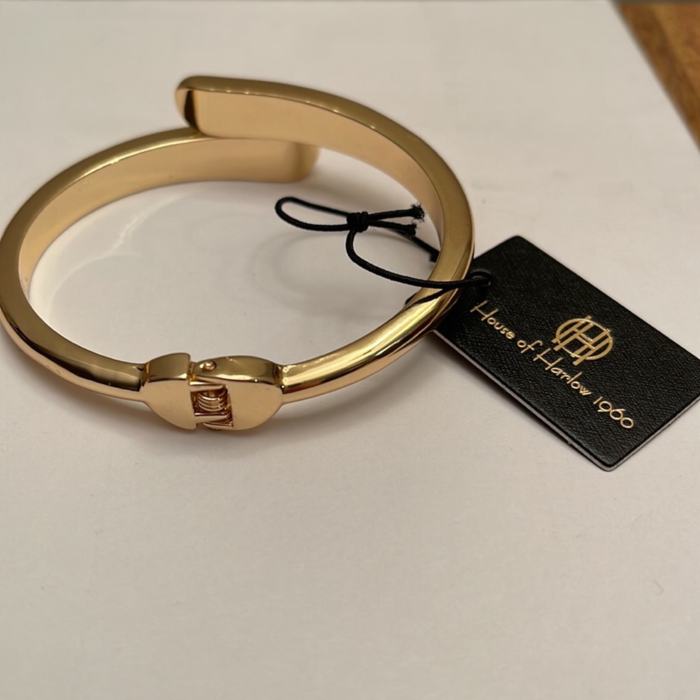 NWT House of Harlow Gold Bangle - Picture 3 of 5